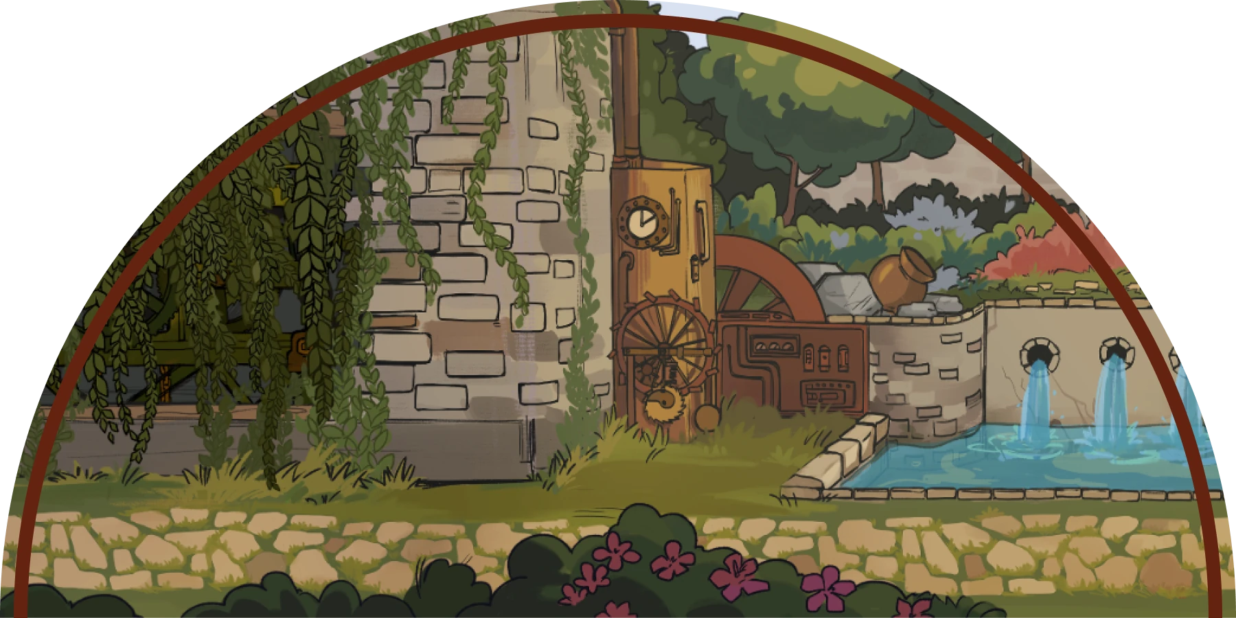 Локация двор