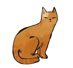 Кот закрыл глаза